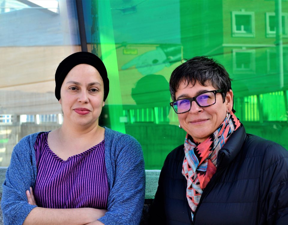 Marusia López (izda) y Lydia Alpízar, estuvieron en Bilbao para presentar el informe. / Foto: Marina León Manovel.