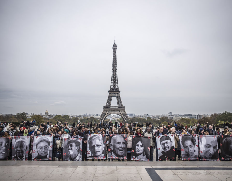 París acogió una cumbre mundial de defensoras y defensores. / Foto: Olivier Papegnies/ Collectif Huma